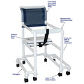 Mjm Internaitonal Tall Walker With Outriggers, Standard Mesh - R.Blue 418-OR-3TW-T-SM-RB